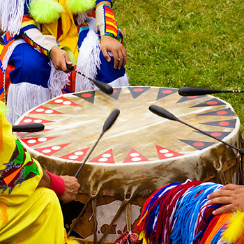 Spotlight story image pertaining to Indigenous drummers